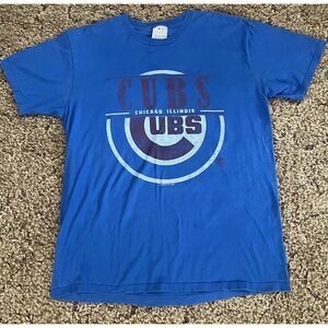 Chicago Cubs Shirt Adult L‎ Blue MLB Genuine Merchandise Baseball Logo Mens